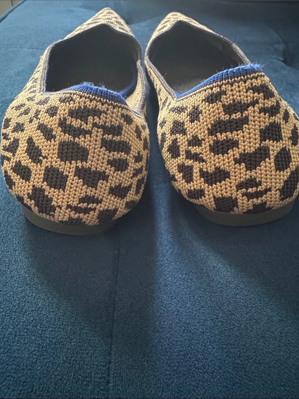 Rothy's Leopard Print Pointed Toe Flats in 6.5